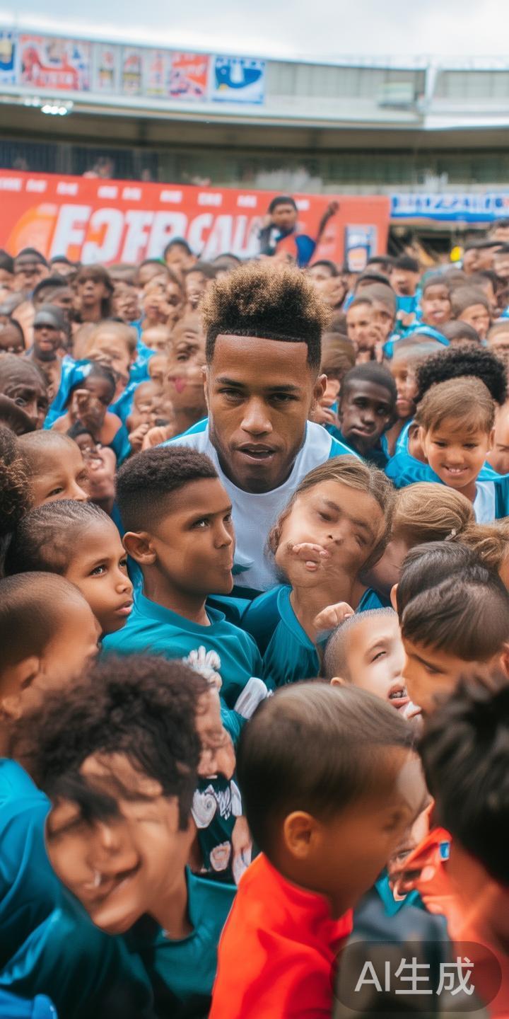 通过邀请内马尔进行公益讲座、足球训练营和青少年交流